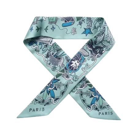 Silk Hair Tie Scarves - Webcam Covers Now