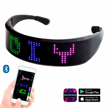 LED Light Up Glasses with Bluetooth - Webcam Covers Now