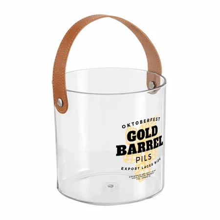Leather-Strap Clear Drink Buckets - Webcam Covers Now