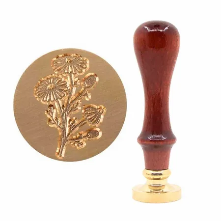 Beechwood Handle Wax Seal Stamps - Webcam Covers Now