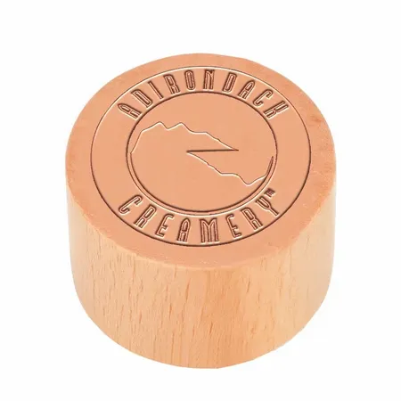Round Wood Rubber Stamps - Webcam Covers Now