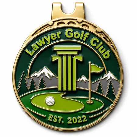 3D Ball Golf Marker with Hat Clips - Webcam Covers Now