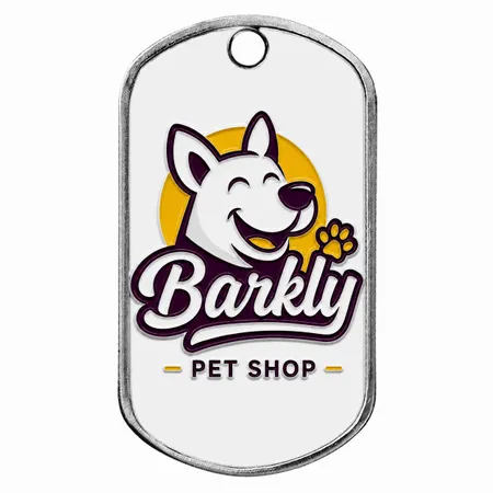 Hard Enamel Metal Dog Tags - Webcam Covers Now