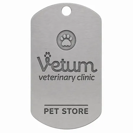 Die Struck Metal Dog Tags - Webcam Covers Now