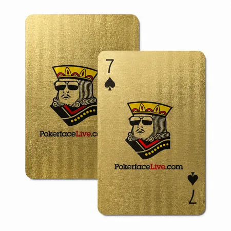 Brushed Gold Finish Playing Cards - Webcam Covers Now