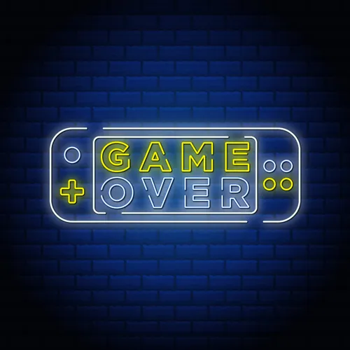 Game Neon Sign - Webcam Covers Now