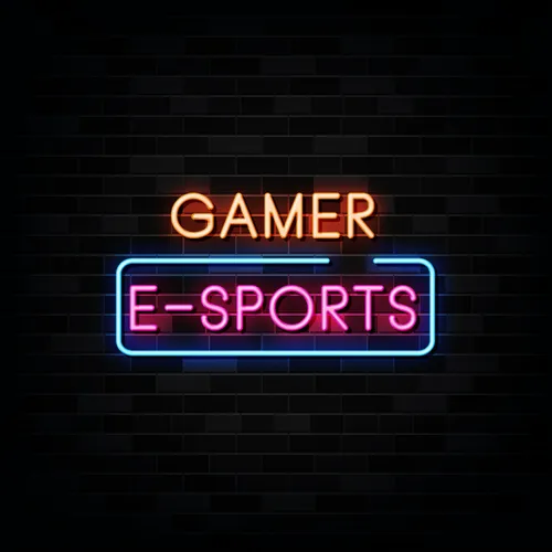 Gamer E-Sport Neon Sign - Webcam Covers Now