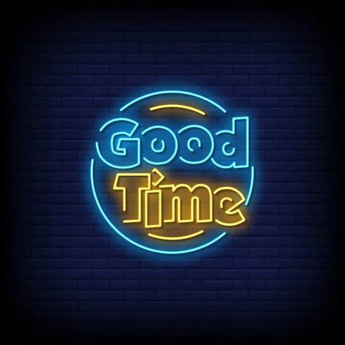 Good Time Neon Sign - Webcam Covers Now
