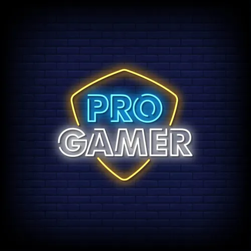 Pro Gamer Neon Sign - Webcam Covers Now