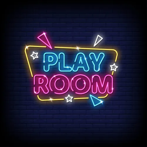 Play Room Neon Sign - Webcam Covers Now