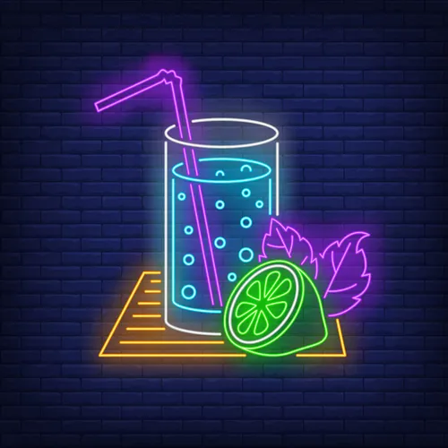 Lemonade Glass Neon Sign - Webcam Covers Now
