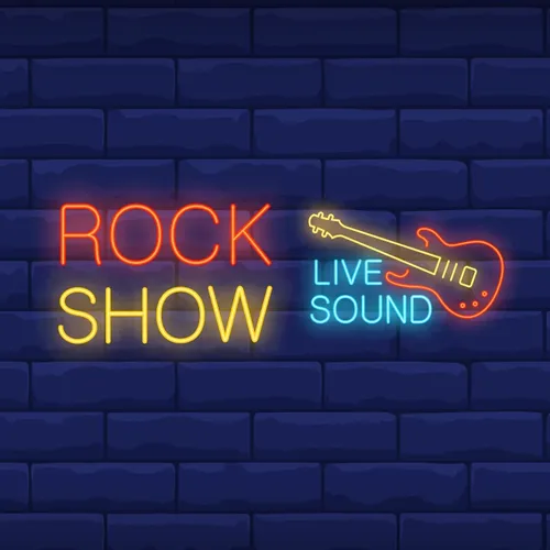 Rock Show Live Sound Neon Sign - Webcam Covers Now