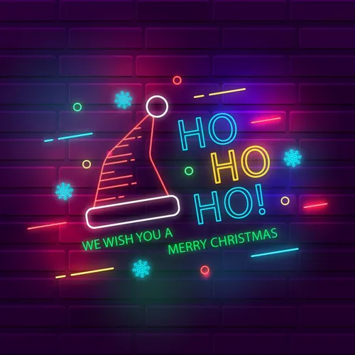 Wishing You a Merry Christmas Neon Sign - Webcam Covers Now