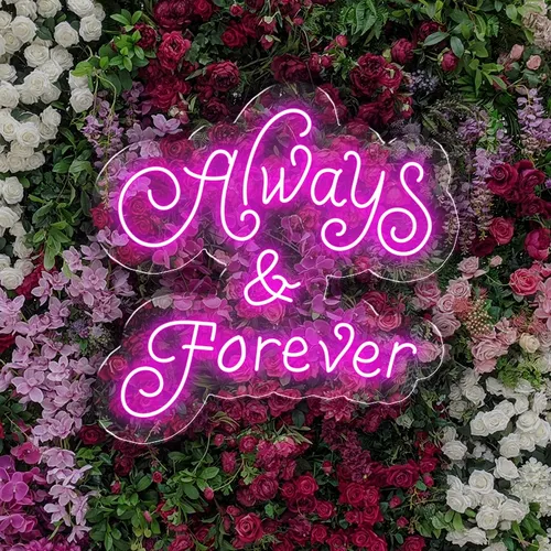 Always and Forever Neon Sign - Webcam Covers Now