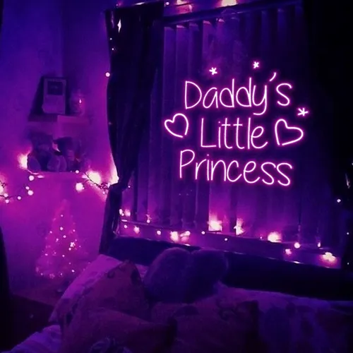 Daddy's Little Princess Neon Sign - Webcam Covers Now