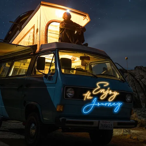 Enjoy the Journey Neon Sign - Webcam Covers Now
