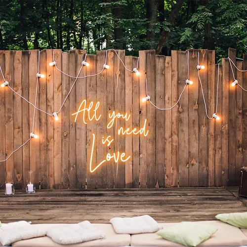 All You Need is Love Neon Sign - Webcam Covers Now