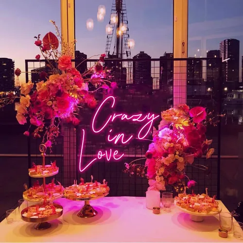 Crazy in Love Neon Sign - Webcam Covers Now
