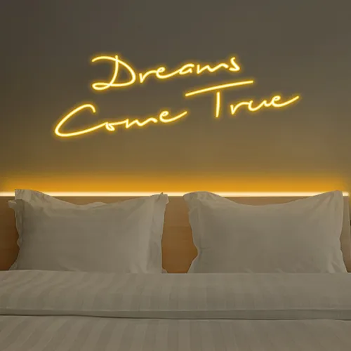 Dreams Come True Neon Sign - Webcam Covers Now