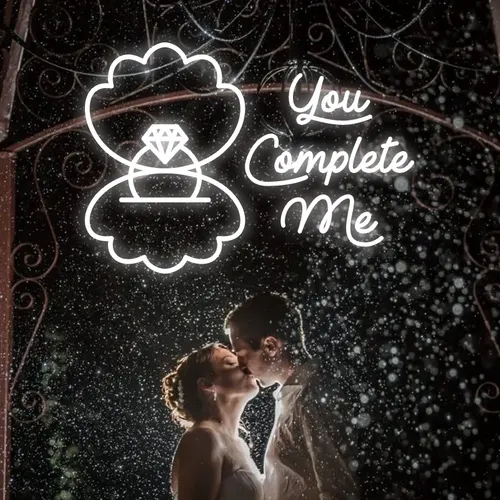 You Complete Me Neon Sign - Webcam Covers Now
