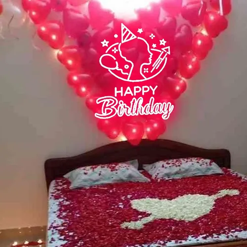 Cute Birthday Art Neon Sign - Webcam Covers Now