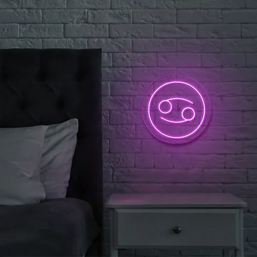 Cancer Neon Sign - Webcam Covers Now