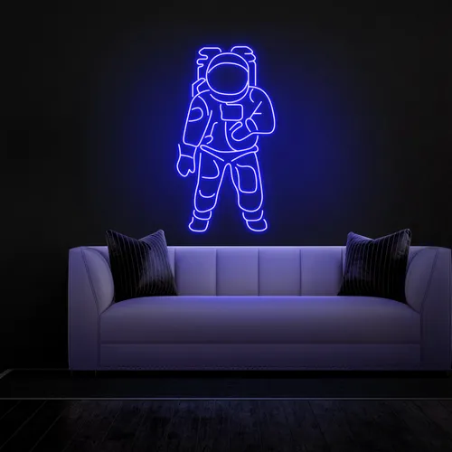 Astronaut Neon Sign - Webcam Covers Now