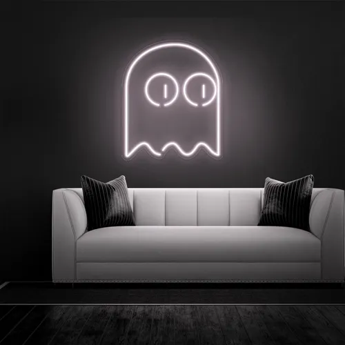 Ghost Neon Sign - Webcam Covers Now