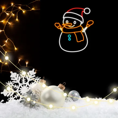 Olaf The Snowman Neon Sign - Webcam Covers Now