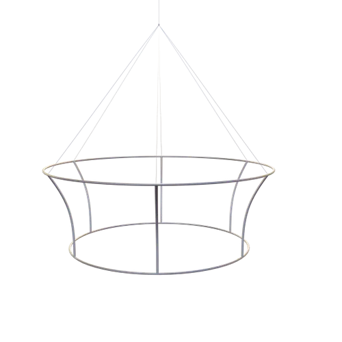 Custom Tapered Circle Personalized Trade Show Hanging Signs - Webcam Covers Now