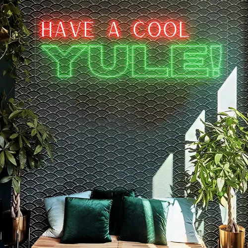 Have a Cool Yule! Neon Sign - Webcam Covers Now