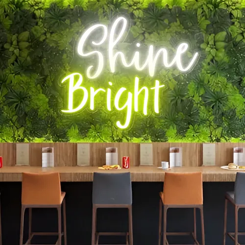 Shine Bright Neon Sign - Webcam Covers Now
