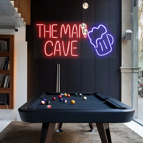 The Man Cave Neon Sign - Webcam Covers Now