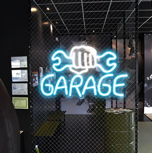 Garage Neon Sign - Webcam Covers Now