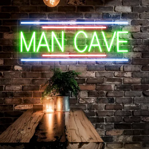 Man Cave Neon Sign - Webcam Covers Now