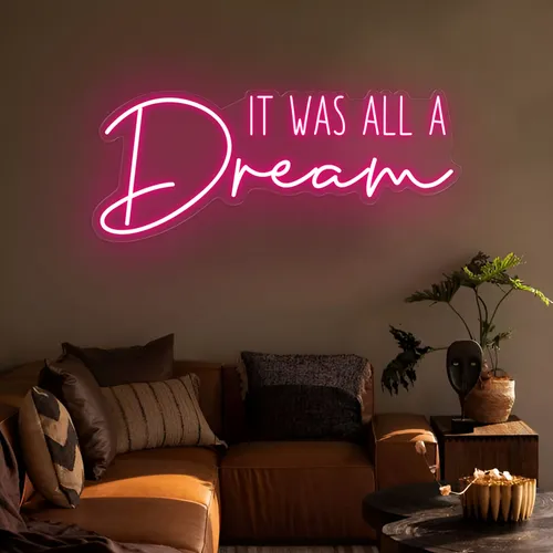 It Was All A Dream LED Neon Sign - Webcam Covers Now
