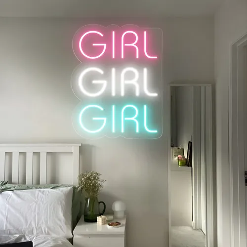 Girls Girls Girls Neon Sign - Webcam Covers Now