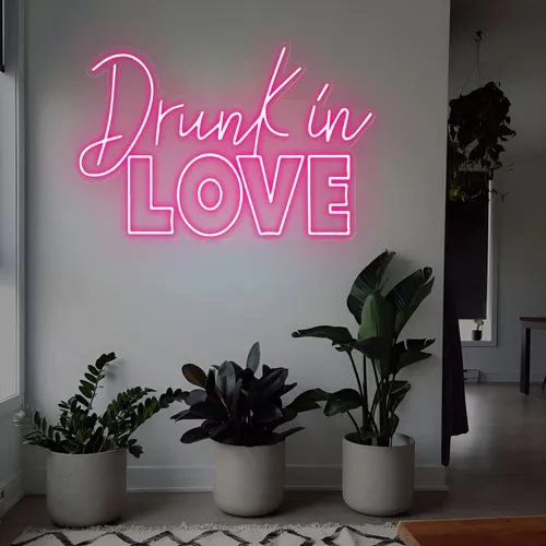 Drunk in Love Neon Sign - Webcam Covers Now