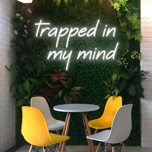 Trapped in my Mind Neon Sign - Webcam Covers Now