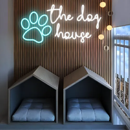 The Dog House Neon Sign - Webcam Covers Now