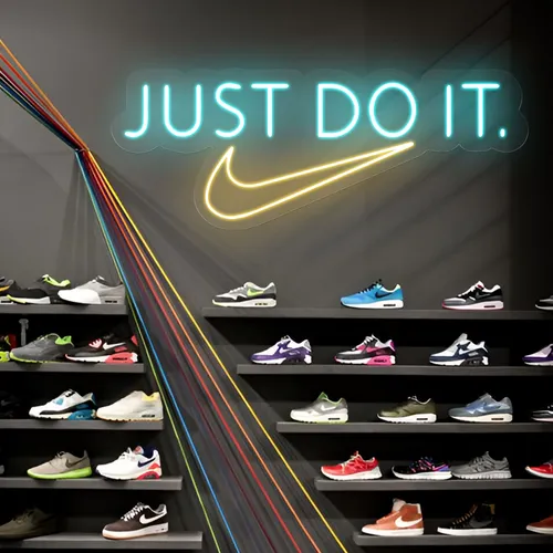 Just Do It Neon Sign - Webcam Covers Now