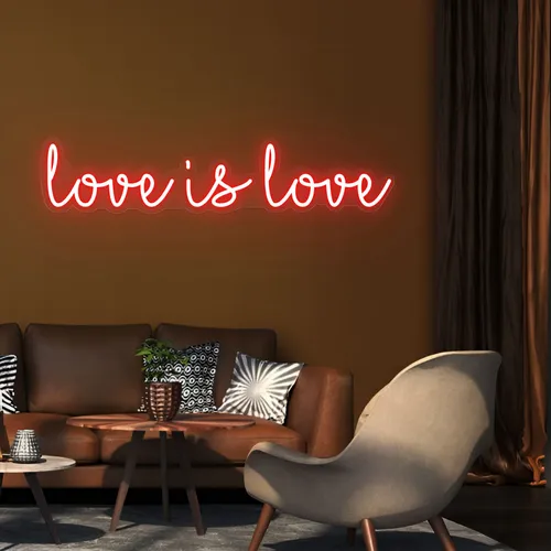 Love Is Love Neon Sign - Webcam Covers Now