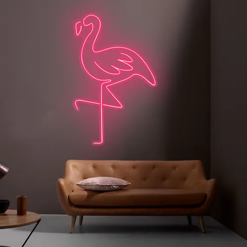 Flamingo Neon Light - Webcam Covers Now