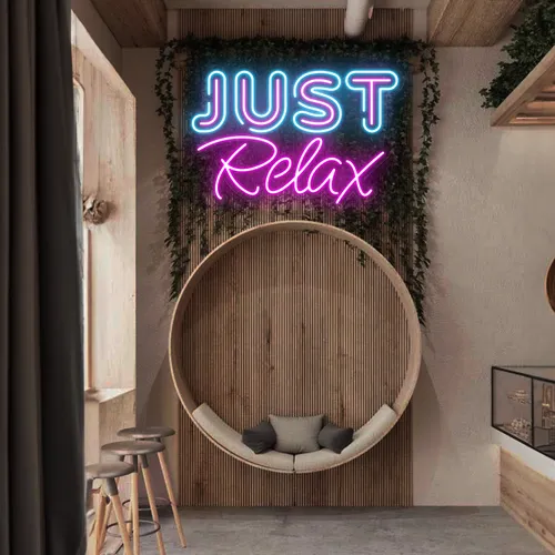 Just Relax Neon Signs - Webcam Covers Now