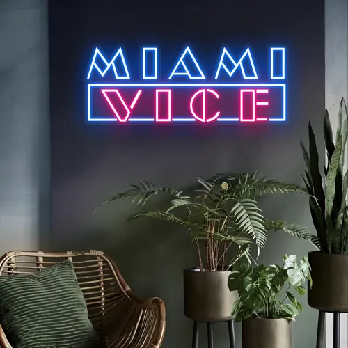 Miami Vice Neon Signs - Webcam Covers Now