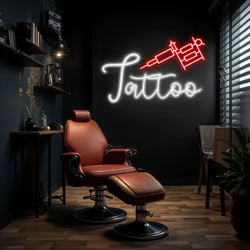 Tattoo Neon Sign - Webcam Covers Now