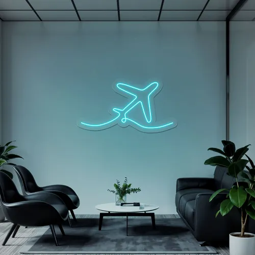 Airplane Neon Sign - Webcam Covers Now