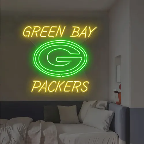 Green Bay Packers Neon Sign - Webcam Covers Now