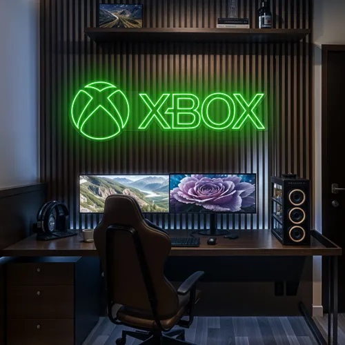 Xbox Neon Sign - Webcam Covers Now