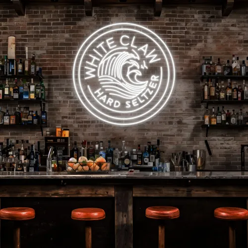 White Claw Neon Sign - Webcam Covers Now
